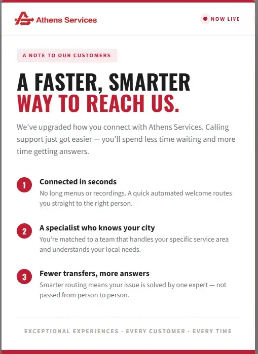 Athens Services Alert
